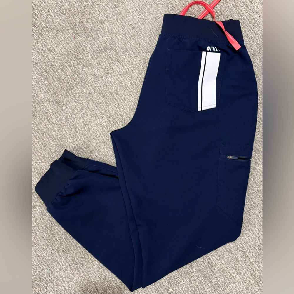 Women’s Racing Navy Zamora Jogger Scrub Pants